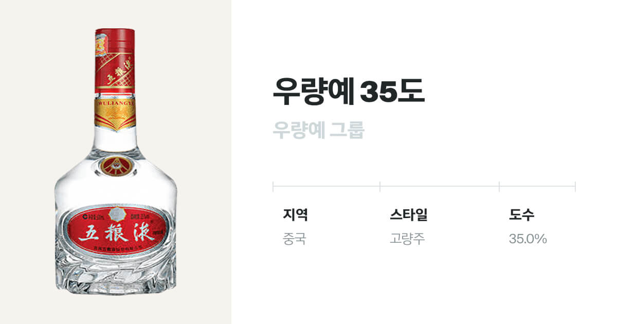 우량예 35도(WULIANGYE 35%) 단가·발주 - 벨루가